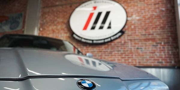 A BMW at The Import Mechanics in Denver Colorado